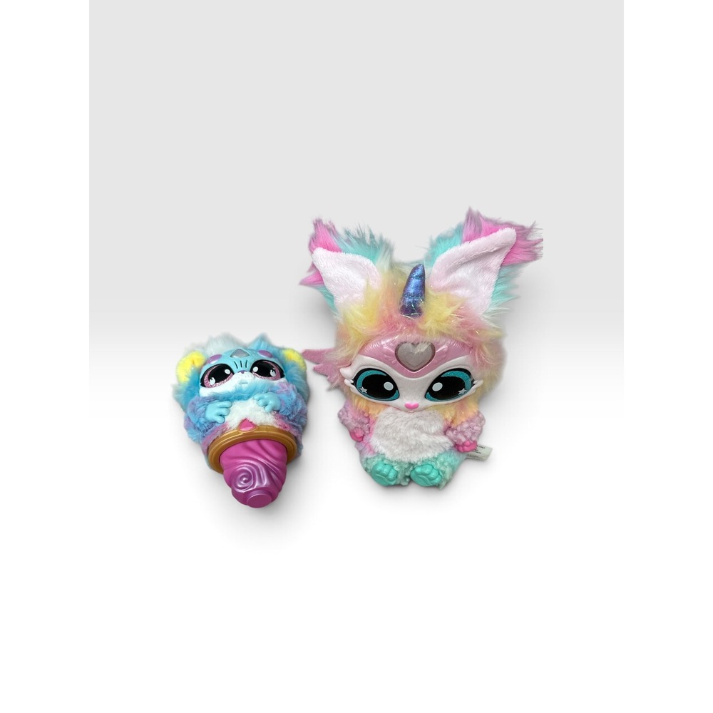 Moose Toys Magic Mixies Rainbow Pixie & Mixling Interactive Plush Set Multi